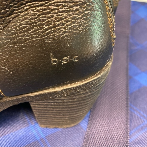 BOC BORN of CONCEPT Sz 6.5 Leather Western Style Stacked Heel Booties - Picture 7 of 12